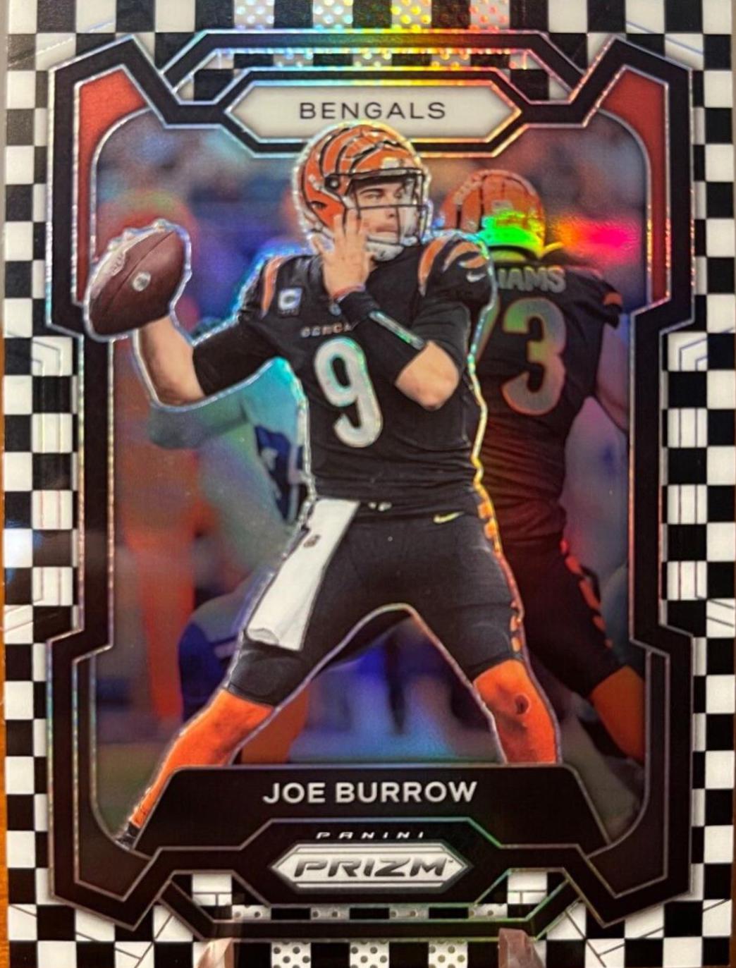 Joe Burrow [Black White Checker] #57