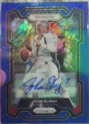 John Elway [Autograph Blue Shimmer] #89