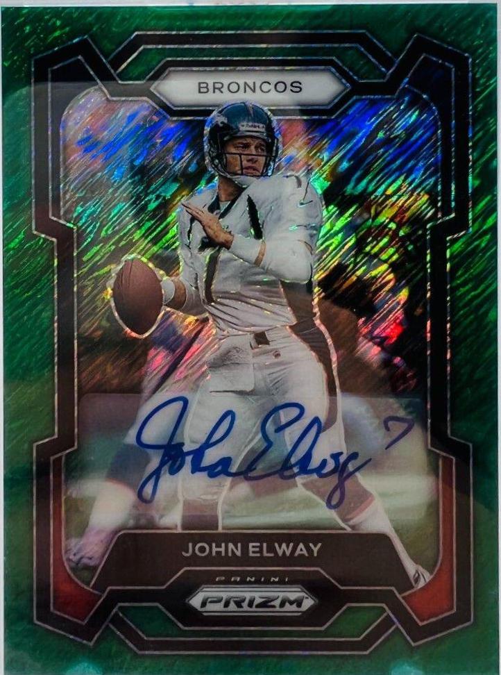 John Elway [Autograph Green Shimmer] #89