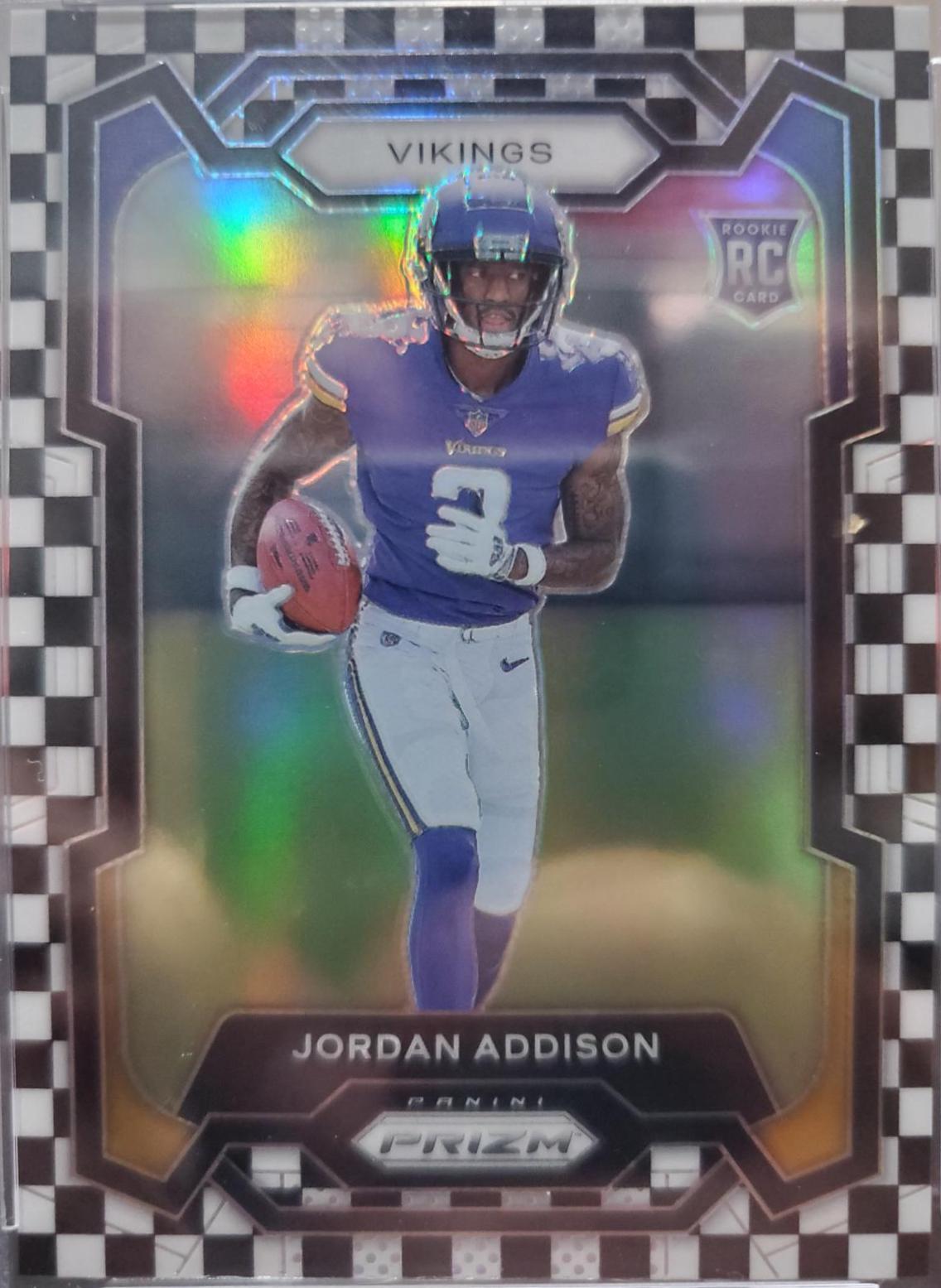 Jordan Addison [Black White Checker] #368
