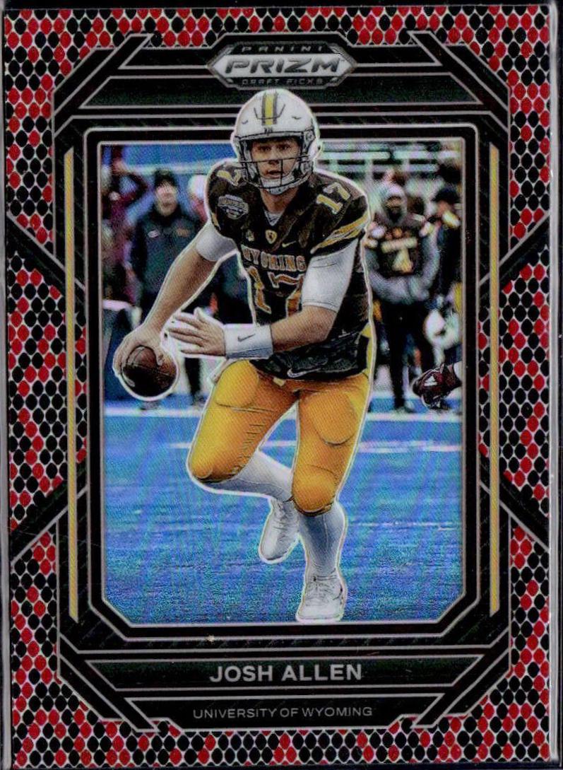 Josh Allen [Black Red Checker] #137