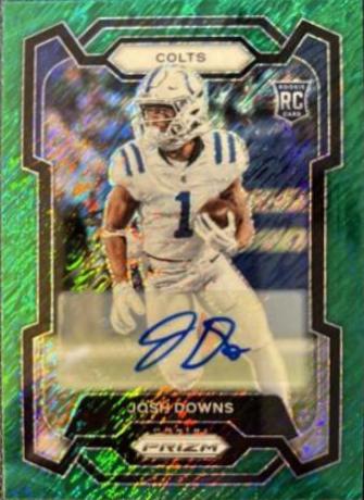 Josh Downs [Autograph Green Shimmer] #345