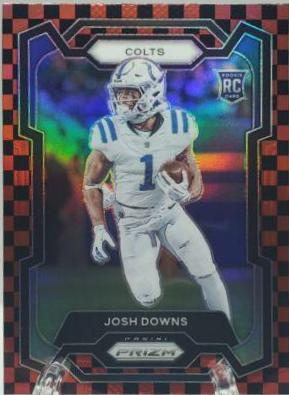 Josh Downs [Black Red Checker] #345