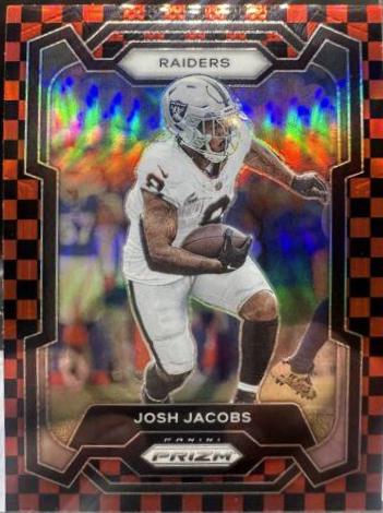 Josh Jacobs [Black Red Checker] #178