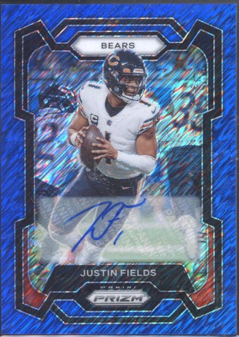 Justin Fields [Autograph Blue Shimmer] #48