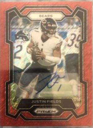 Justin Fields [Autograph Red Shimmer] #48