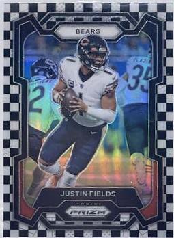 Justin Fields [Black White Checker] #48