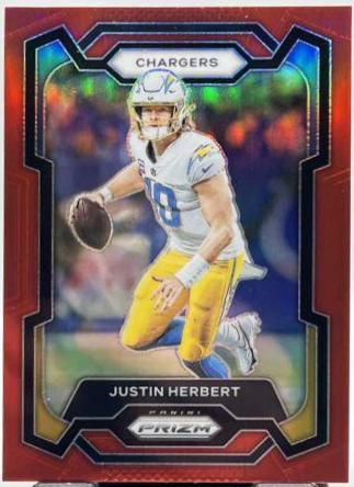 Justin Herbert [Black Red Checker] #158