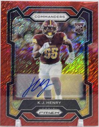 K. J. Henry [Autograph Red Shimmer] #400
