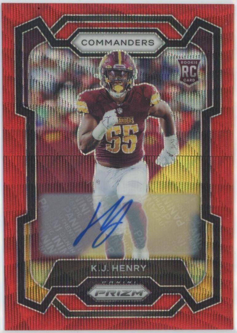 K. J. Henry [Autograph Red Wave] #400