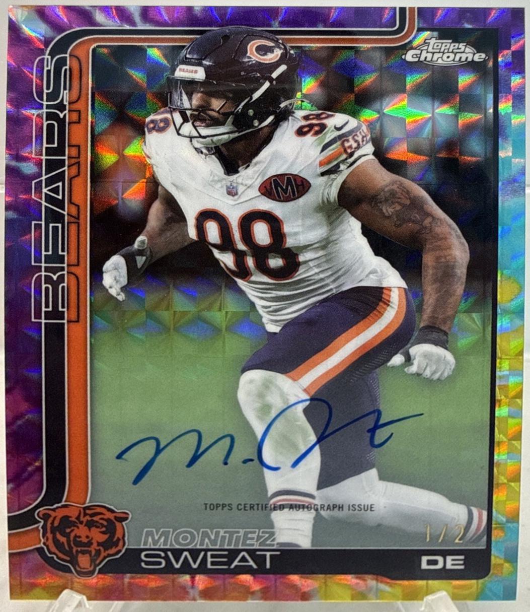 Montez Sweat [Tie Dye Geometric Refractor] #BA-MSW