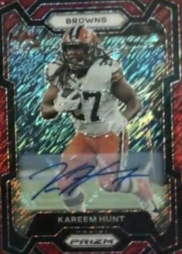 Kareem Hunt [Autograph Red Shimmer] #67