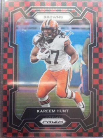 Kareem Hunt [Black Red Checker] #67