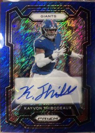 Kayvon Thibodeaux [Autograph Blue Shimmer] #224