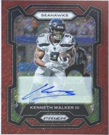 Kenneth Walker III [Autograph Red Shimmer] #261
