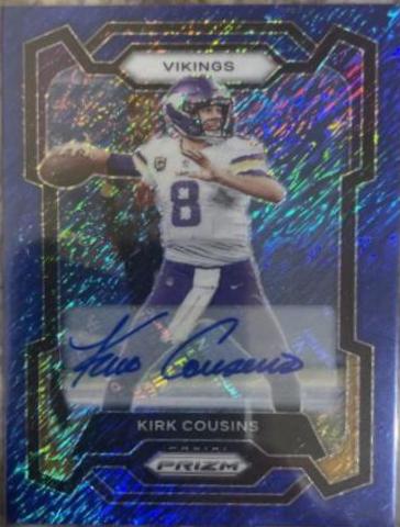 Kirk Cousins [Autograph Blue Shimmer] #197