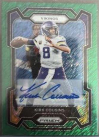 Kirk Cousins [Autograph Green Shimmer] #197
