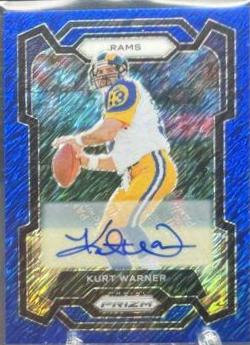 Kurt Warner [Autograph Blue Shimmer] #166
