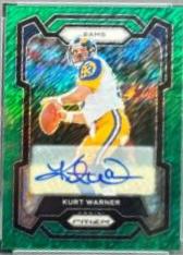 Kurt Warner [Autograph Green Shimmer] #166