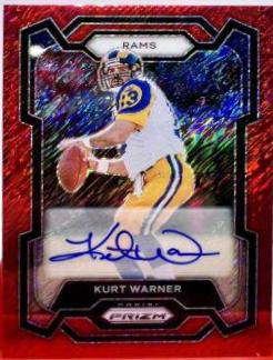Kurt Warner [Autograph Red Shimmer] #166