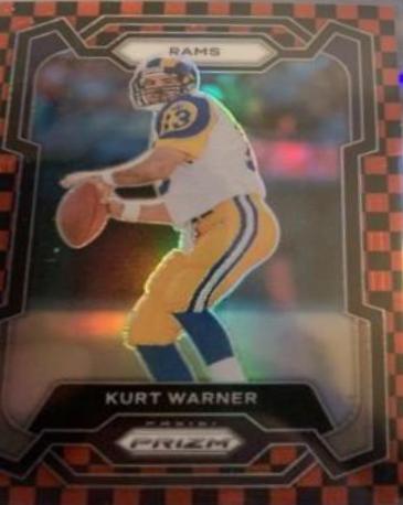 Kurt Warner [Black Red Checker] #166