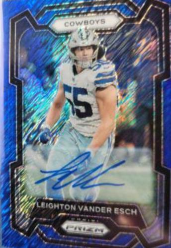 Leighton Vander Esch [Autograph Blue Shimmer] #76