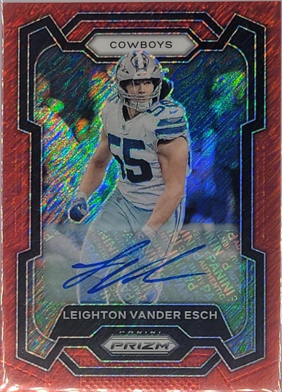 Leighton Vander Esch [Autograph Red Shimmer] #76