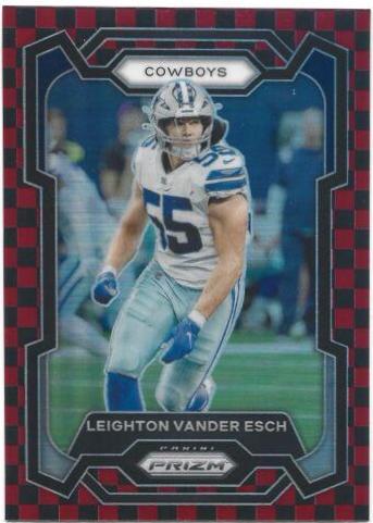 Leighton Vander Esch [Black Red Checker] #76