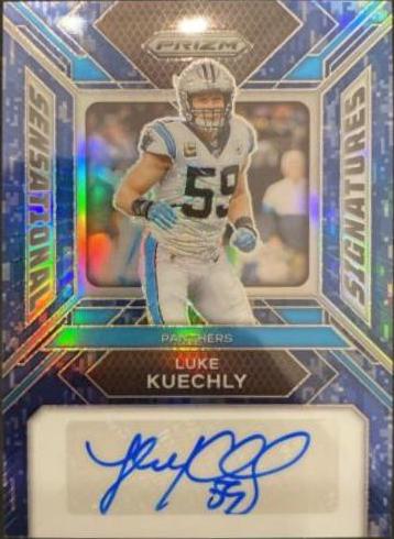 Luke Kuechly [Autograph Blue Shimmer] #43