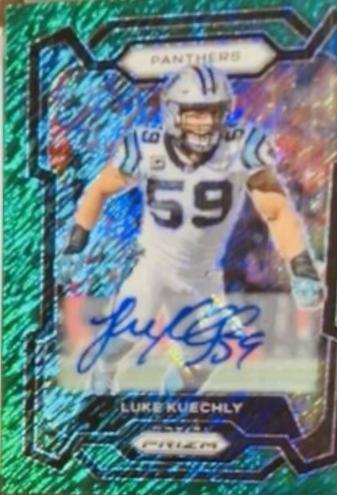 Luke Kuechly [Autograph Green Shimmer] #43