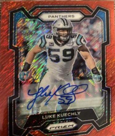 Luke Kuechly [Autograph Red Shimmer] #43