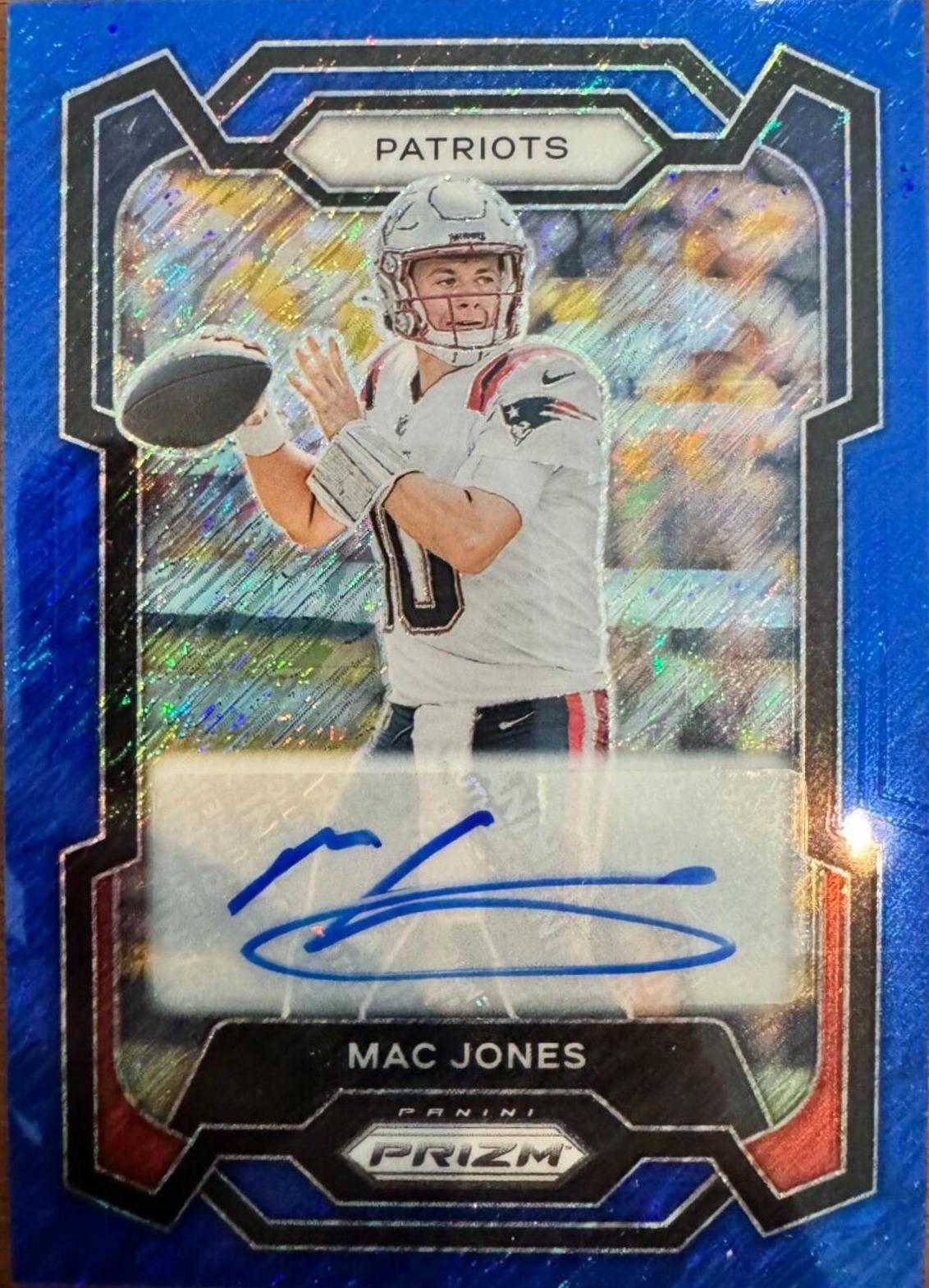 Mac Jones [Autograph Blue Shimmer] #206