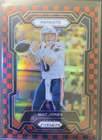 Mac Jones [Black Red Checker] #206