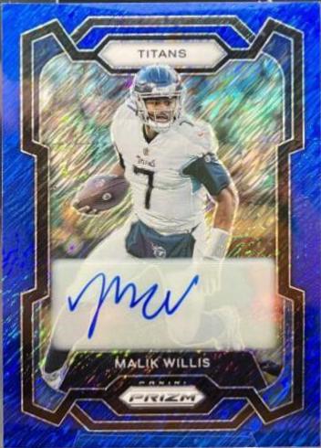 Malik Willis [Autograph Blue Shimmer] #289