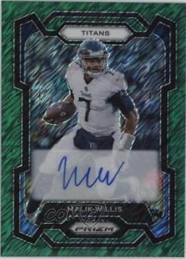 Malik Willis [Autograph Green Shimmer] #289