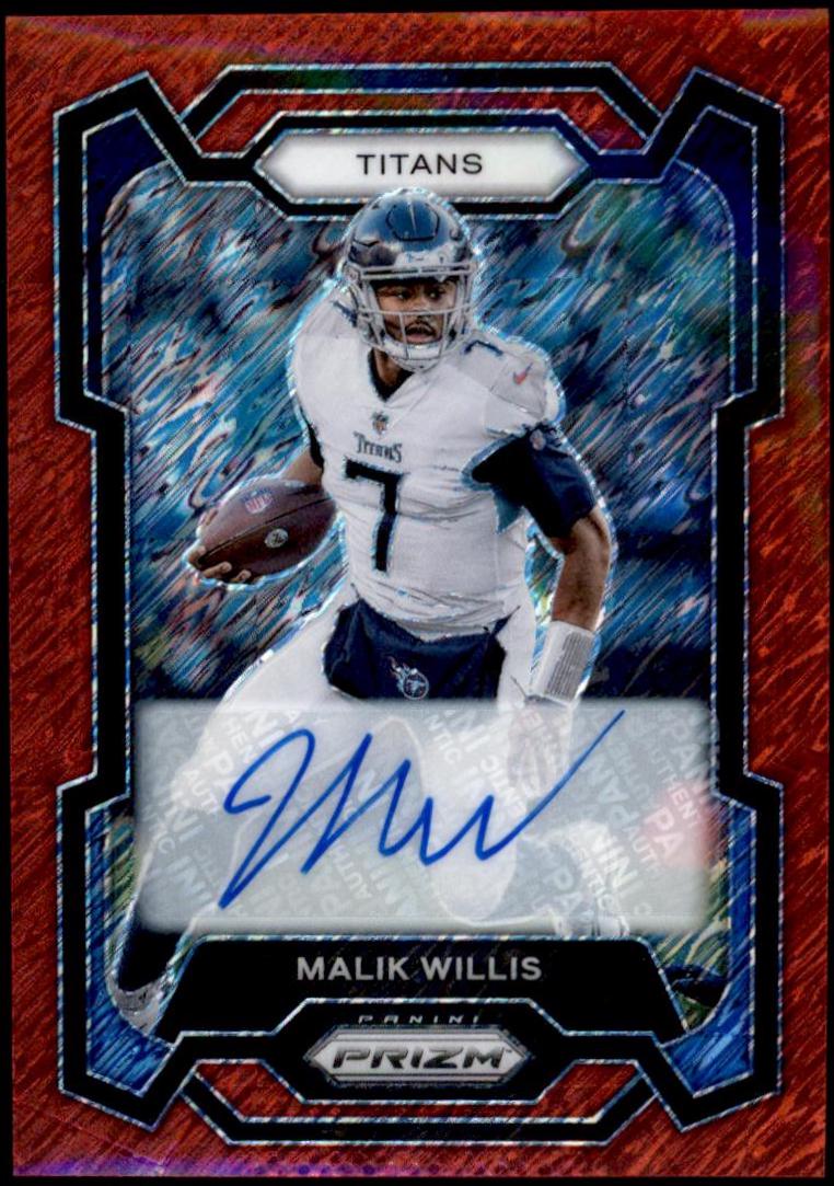 Malik Willis [Autograph Red Shimmer] #289