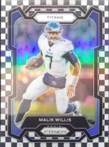 Malik Willis [Black White Checker] #289