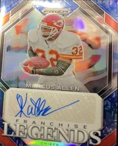 Marcus Allen [Autograph Blue Shimmer] #179