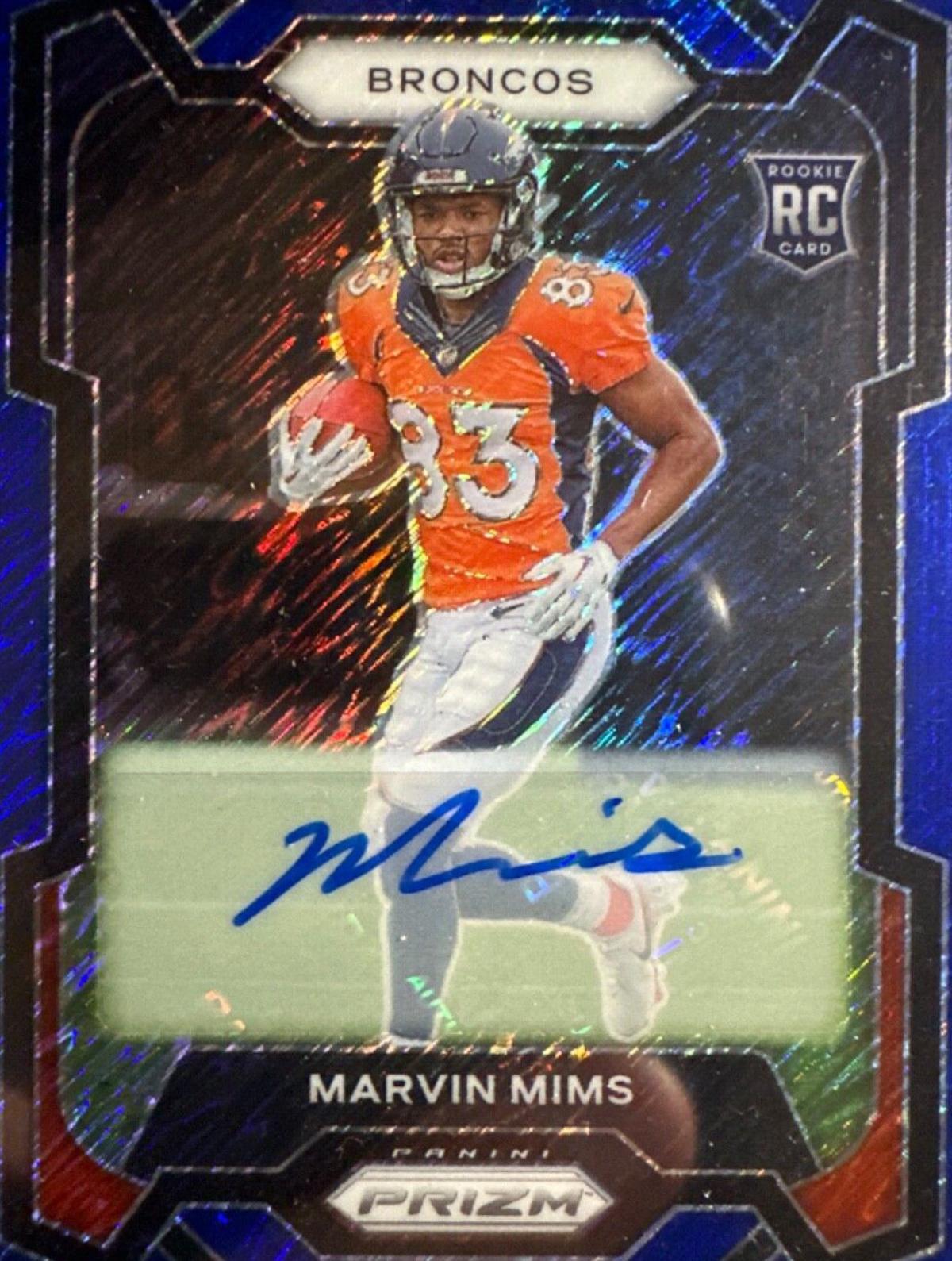 Marvin Mims [Autograph Blue Shimmer] #327