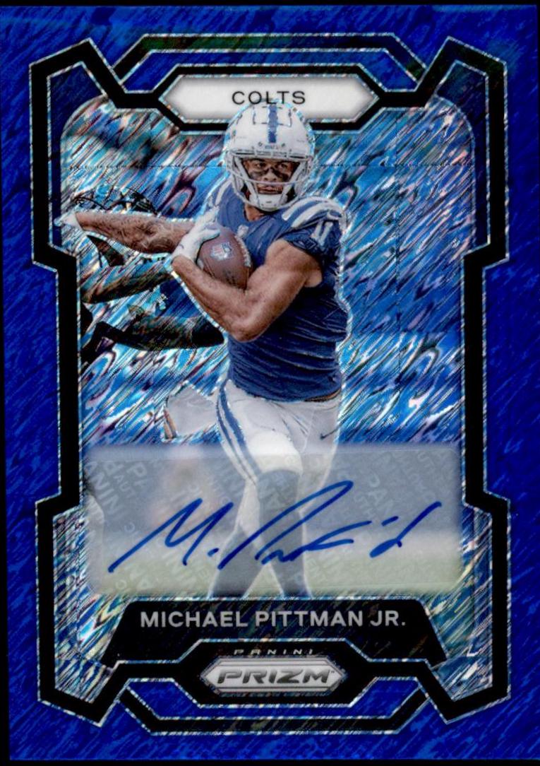 Michael Pittman Jr. [Autograph Blue Shimmer] #129