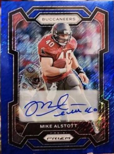 Mike Alstott [Autograph Blue Shimmer] #280