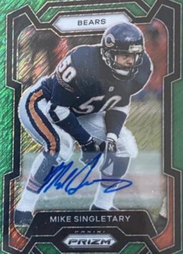Mike Singletary [Autograph Green Shimmer] #54