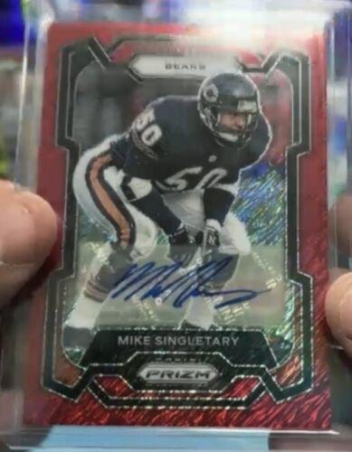 Mike Singletary [Autograph Red Shimmer] #54