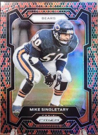 Mike Singletary [Black Red Checker] #54