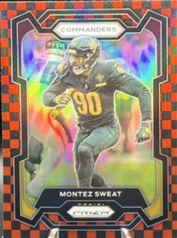 Montez Sweat [Black Red Checker] #299