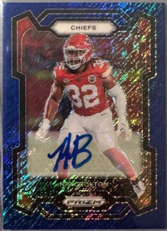 Nick Bolton [Autograph Blue Shimmer] #148