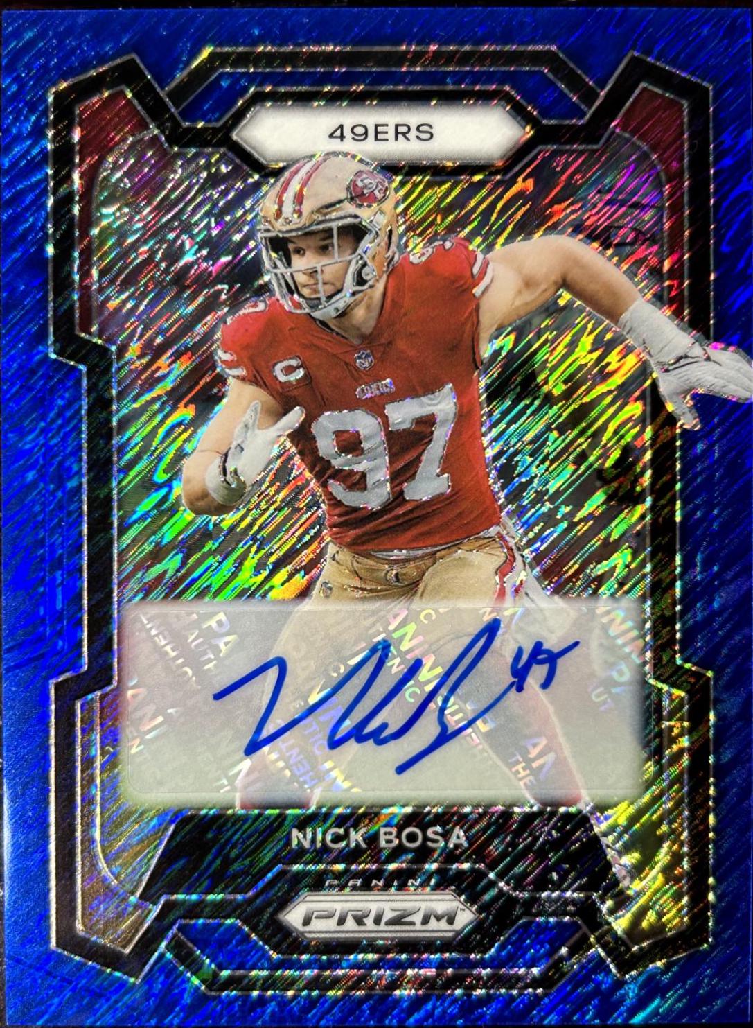 Nick Bosa [Autograph Blue Shimmer] #272