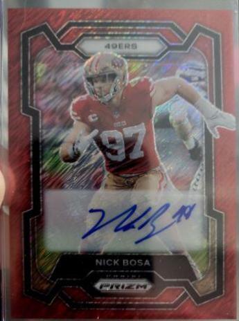 Nick Bosa [Autograph Red Shimmer] #272