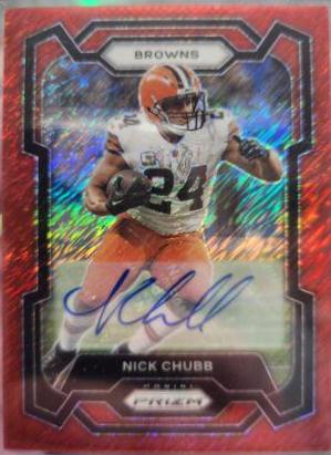 Nick Chubb [Autograph Red Shimmer] #69