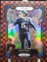 Nick Folk [Black Red Checker] #208